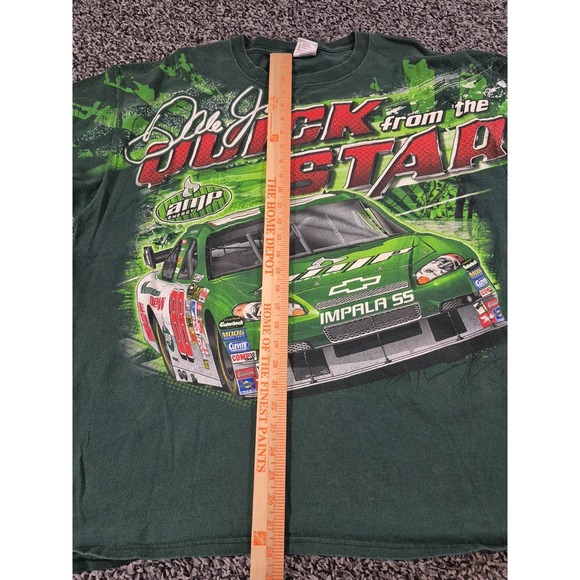 Dale Earnhardt Jr Lot of 2 Mountain Dew Amp All Over Print 2XL T Shirt - Picture 5 of 12